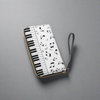 Piano Music Zip Wallet