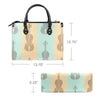 Elegant Violin Pattern Women's Handbag