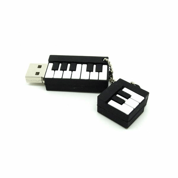Chiavetta USB A Forma Di Chitarra Nera – 16GB? Divertente Pen Drive In PVC Per Musica E Regali - Foto 3