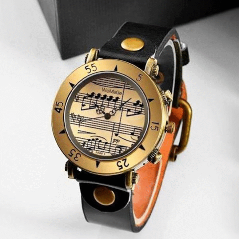 Vintage Musical Score Watch - Artistic Pod