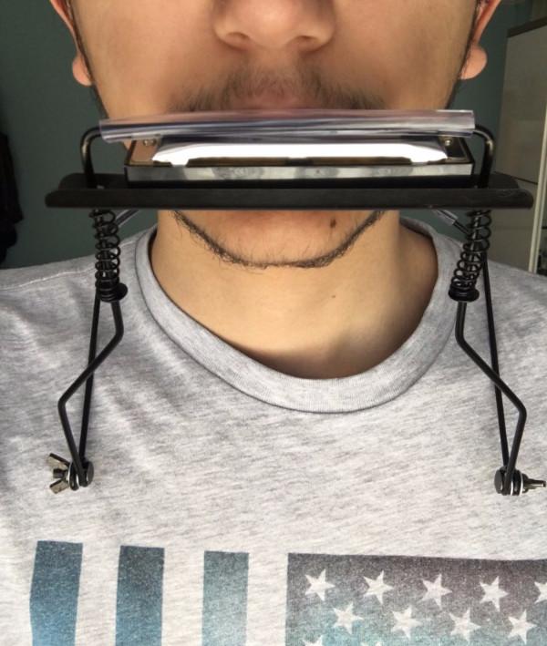 Harmonica Neck Holder Adjustable Artistic Pod