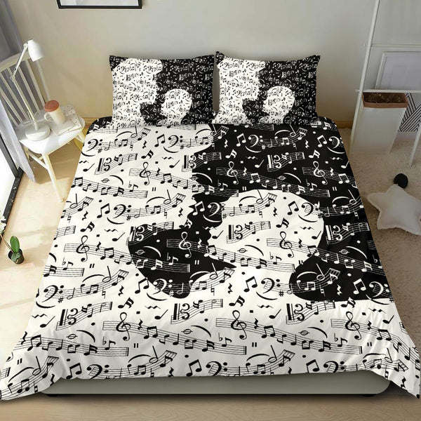 Music Notes Mother Days Bedding Set Artistic Pod 