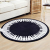 Piano Key Round Carpet