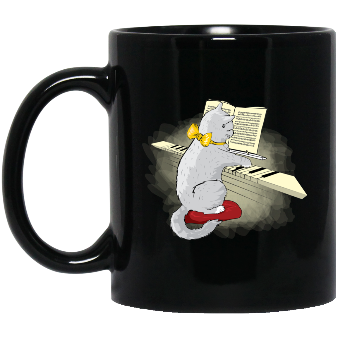 Musical Cat Piano Key Music Teacher Musician Gift Mug