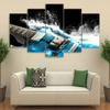 5 Pieces Wave Guitar Canvas Art - WITHOUT FRAME - { shop_name }} - Review