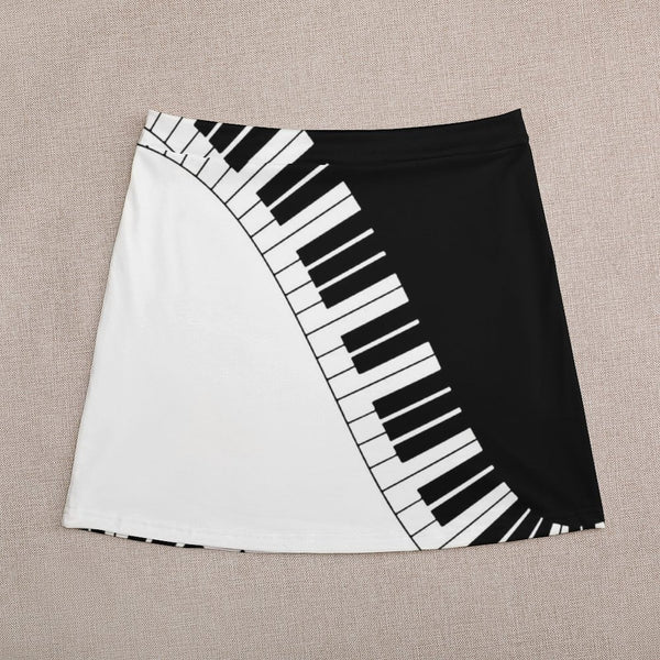 Piano Keyboard Mini Skirt Artistic Pod