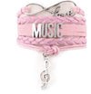 "Infinite Love" Music Note Bracelet - Pink - { shop_name }} - Review