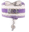 "Infinite Love" Music Note Bracelet - Purple - { shop_name }} - Review