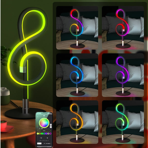 Smart RGB Musical Note Lamp - Artistic Pod