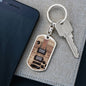 Grey Electric Guitar Keychain