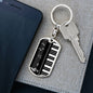 Music Notes Piano Keychain