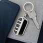 Piano Swivel Keychain