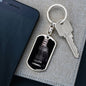 Black Electric Guitar Swivel Keychain
