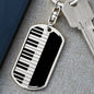 Piano Swivel Keychain