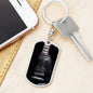 Black Electric Guitar Swivel Keychain