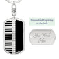 Piano Swivel Keychain