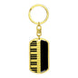 Piano Swivel Keychain