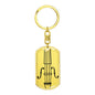 Violin Swivel Keychain