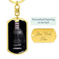 Black Electric Guitar Swivel Keychain