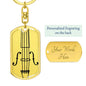 Violin Swivel Keychain