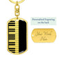 Piano Swivel Keychain