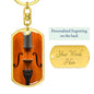 Violin Keychain