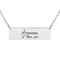 Music Love Bar Necklace
