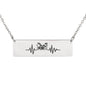 Drum Heartbeat Bar Necklace