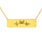 Drum Heartbeat Bar Necklace