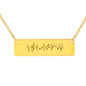Musical Heartbeat Bar Necklace