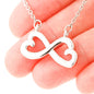 Daughter Infinity Hearts Necklace