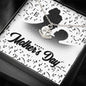 Music Notes Mother's Day Anchor Necklace