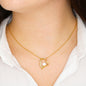 To My Mother Heart Necklace