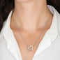 To My Daughter Interlocking Heart Necklace