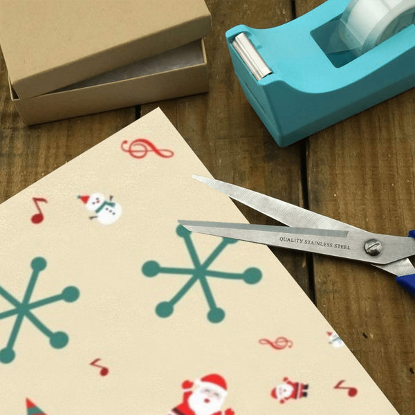 Musical Christmas Gift Wrapping Paper Artistic Pod