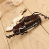 Antique Leather Hollow Guitar Bracelet - Artistic Pod