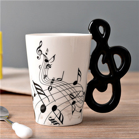 Treble Clef Ceramic Mug - Artistic Pod