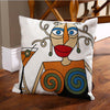 Picasso Embroidered Pillow Cover