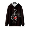 Music Notes Casual Hoodie