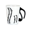 Creative Musical Note Ceramic Mug With Lid - Artistic Pod Review