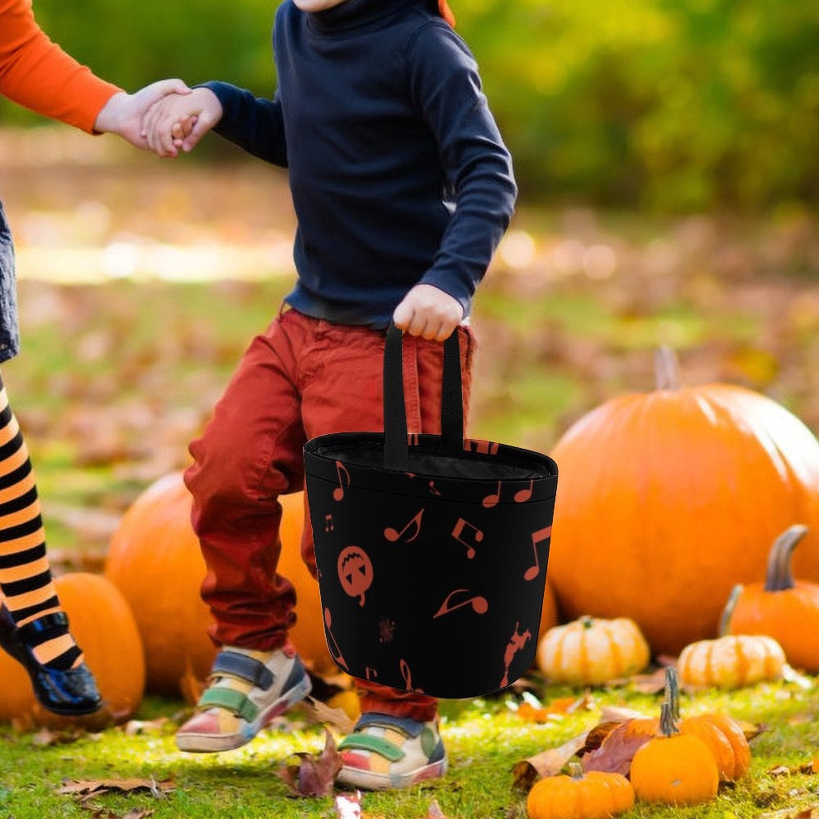 Music Pumpkin Halloween Candy Bag