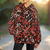 Red & Orange Music Women's Flannel Hoodie