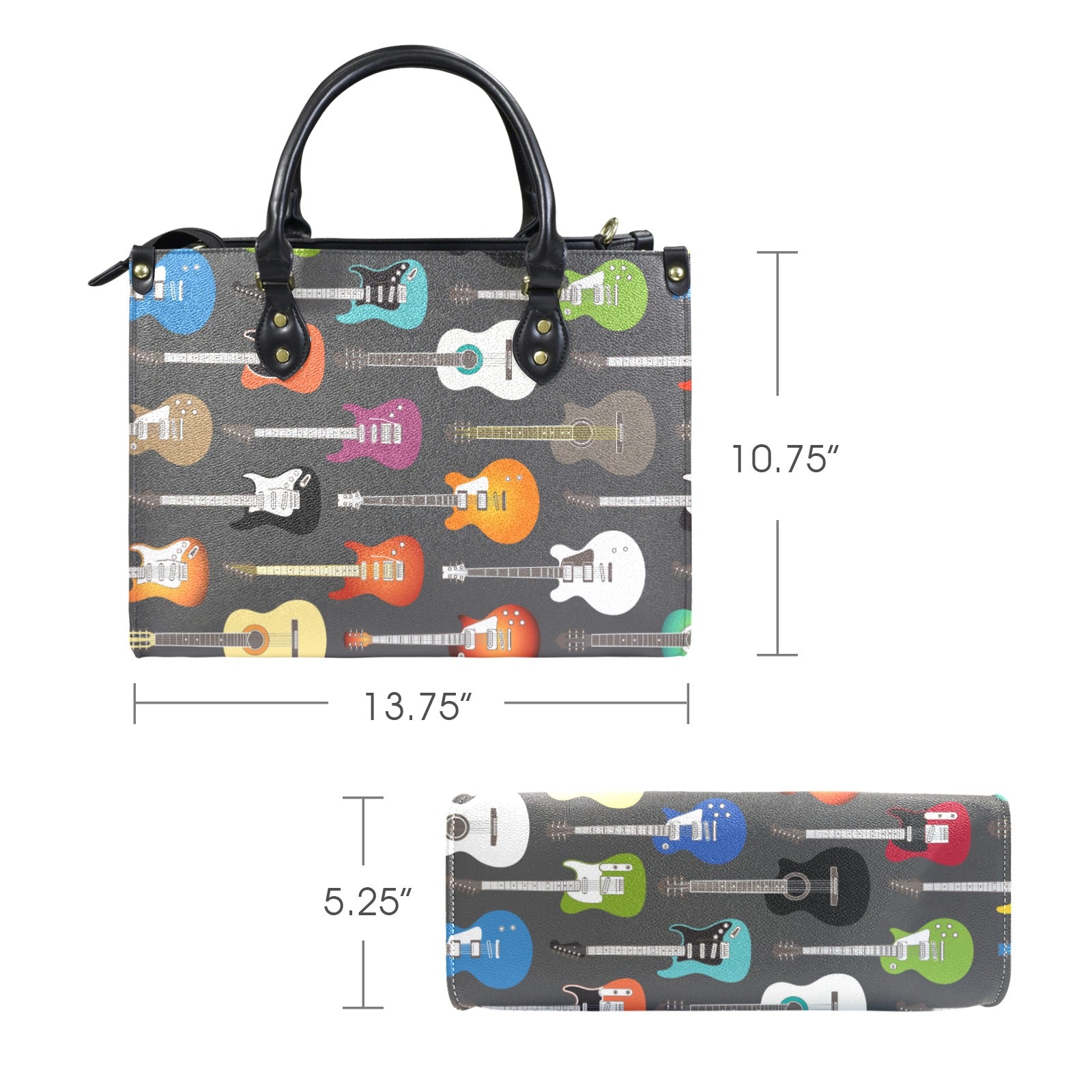 Guitar Pattern Women's Handbag