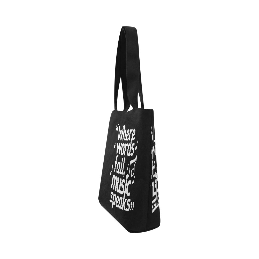 Music Speaks Canvas Tote Bag