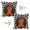 Music Instruments Linen Pillowcase (Set of 4)