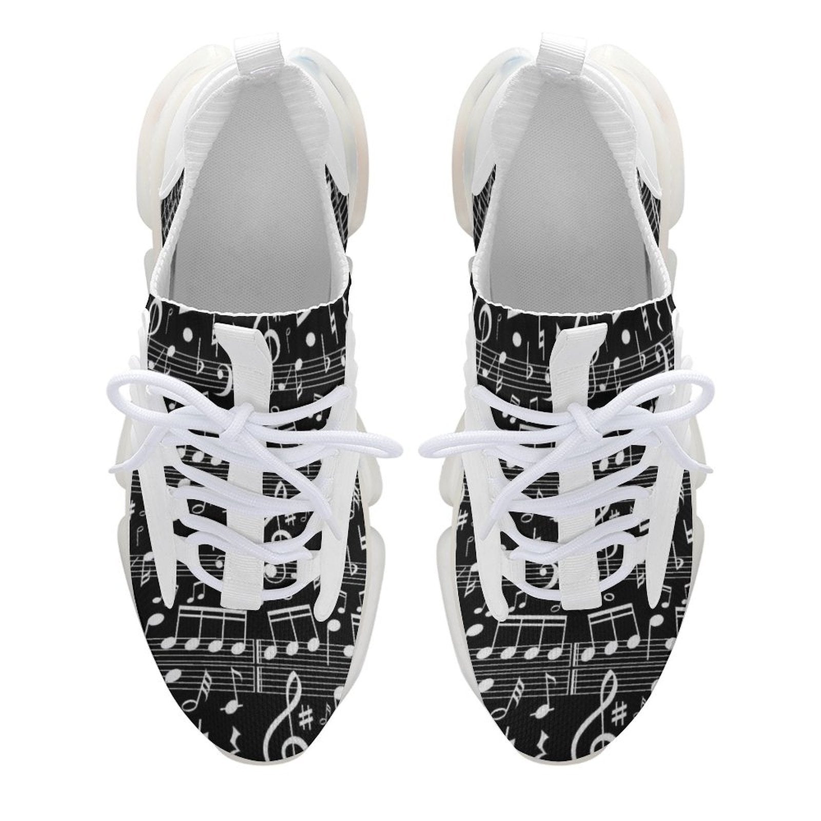 Music Notes Men's Mesh Sneakers