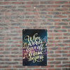 MUSIC BEGINS QUOTE Metal Tin Sign 8" x 12"