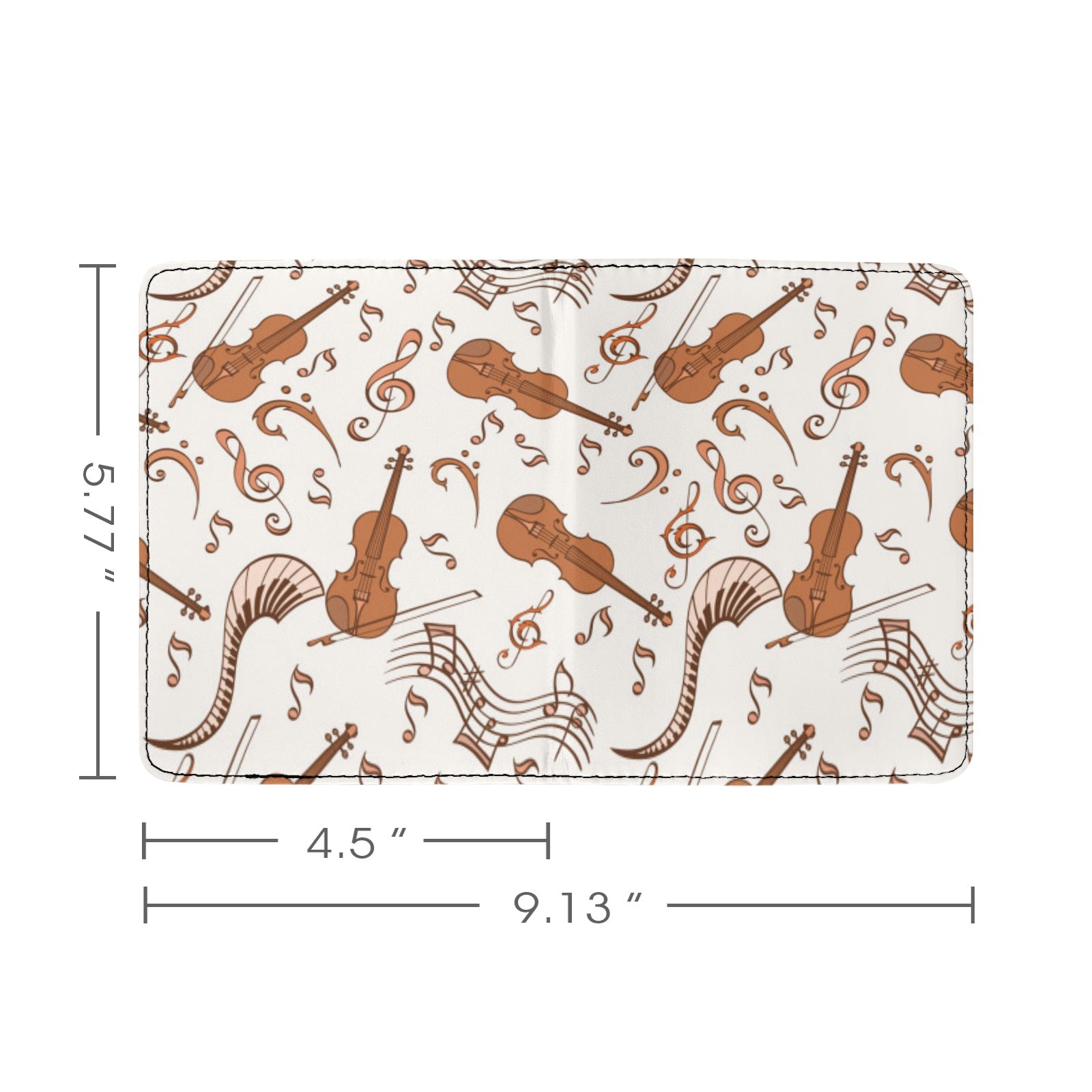 Violin Pattern Passport Holder