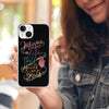 Music Is Life Quote Black iPhone Phone Case