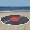Vinyl Record Round Beach Blanket
